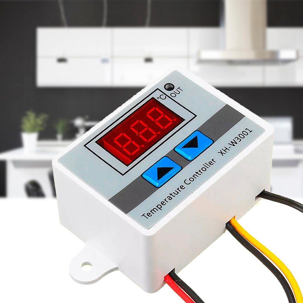 12V 220V Digital Temperature Controller Outlet Thermostat Sensor W/ Probe Thermostat Control Switch