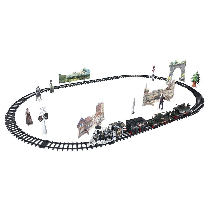 1 Set Rail Trein Simulatie Klassieke Afstandsbediening Rail Trein RC Treinen voor Kerstcadeau