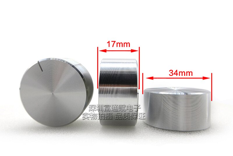 Potentiomètre bouton en alliage d'aluminium capuchon de