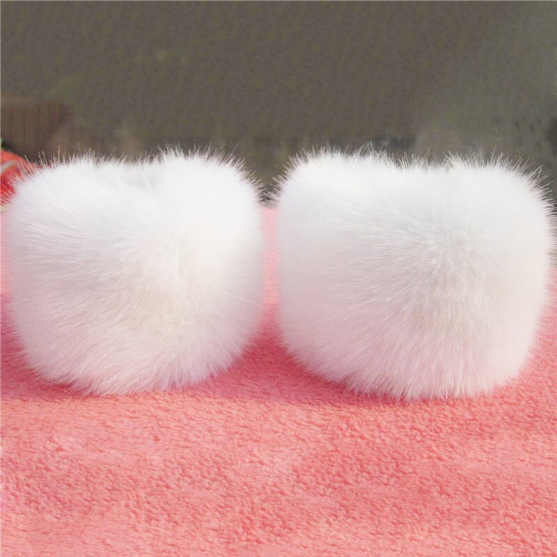 Manchettes élastiques en fausse fourrure pour femme, accessoires de vêtements chauds d&#39;hiver en peluche