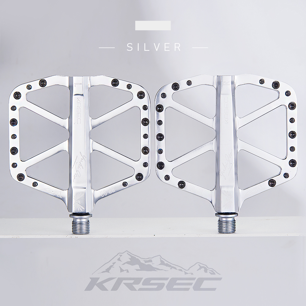 Pédales Vélo Plateforme KRSEC Aluminium Léger - Compatibles Shimano - Neuf Avec Garantie 1 An