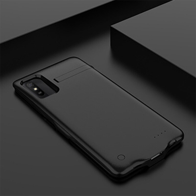 Für Xiaomi Redmi 9A Batterie fallen 6800 Mah Clever Ladegerät Bank Energie fallen Für Xiaomi Redmi 9A Batterie fallen: Schwarz