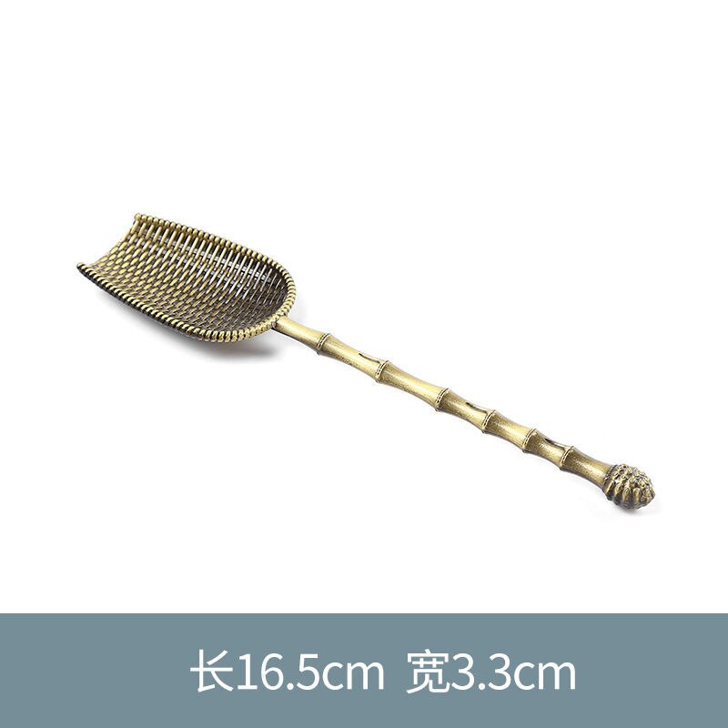 Tea Spoon Copper Kung Fu Accessories Tea Scoops Home Office Teaware: 4