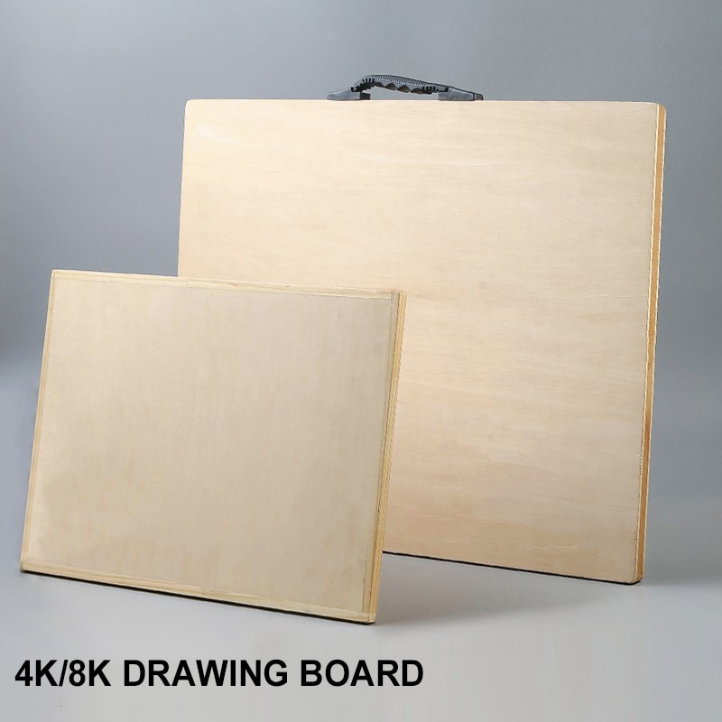Drawing Board 1pcs 4K Wooden Sketchpad Practical Art Painting Art Supplies Sketch Easel For Art Students Great