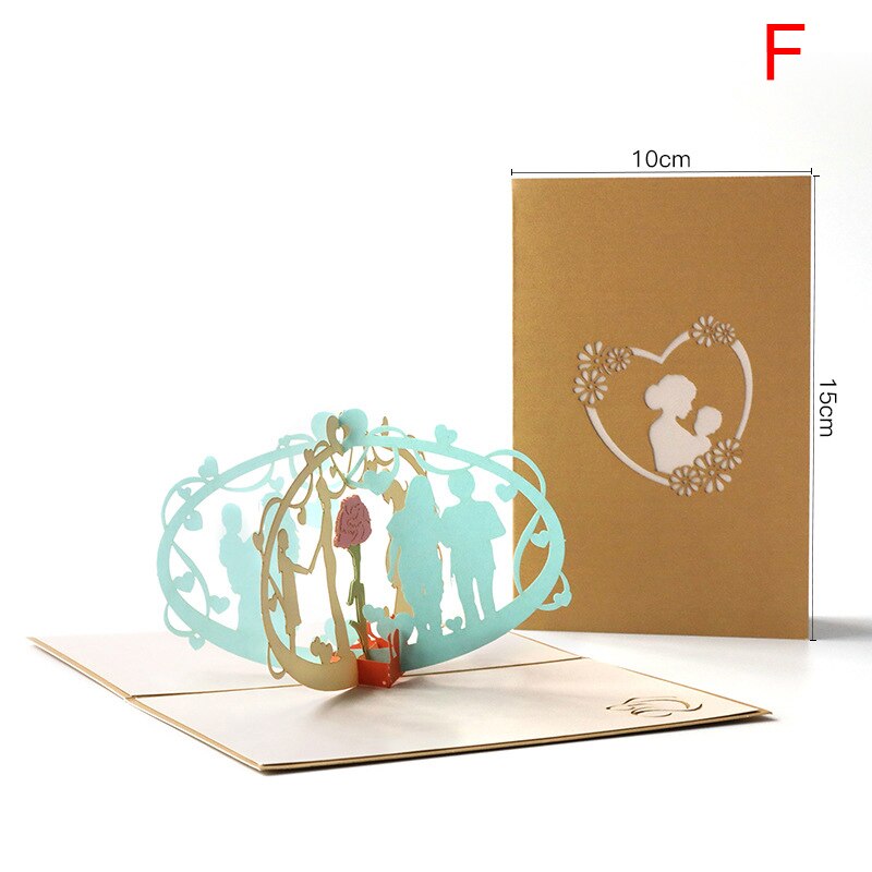3D Mothers Day Pops Up Cards Beautiful Flowers Card Anniversary Card Thank Greeting Card For Mother HK3: f