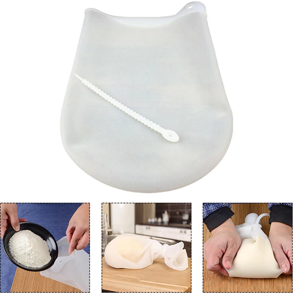 Silicone Kneading Dough Bag Preservation Flour-mixing Bag Soft Magical Knead Dough Blender Set Kitchen Gadget Accessories