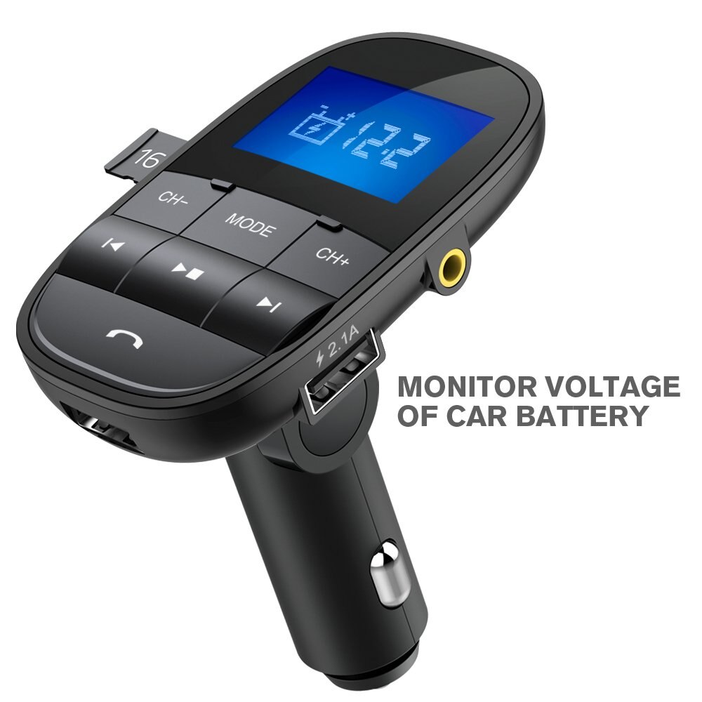 Jinserta Handsfree In-Car Bluetooth Fm Modulator 3.5 Mm Jack Aux Auto MP3 Speler Snellader 2 Poorten Usb tf Muziek Spelen