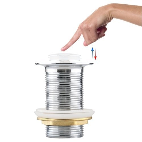 THGS-enchufe emergente de 8 cm para lavabo automático, sin desbordamiento