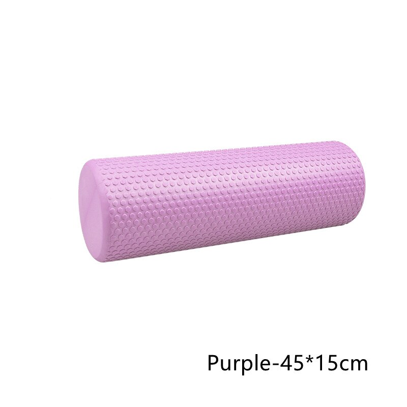 1Pcs Gym Yoga Pilates Fitness Oefening 45X15Cm Pilates Yoga Blok Massage Roller Fitness Yoga Pilates Spier tissue Fitness: Paars