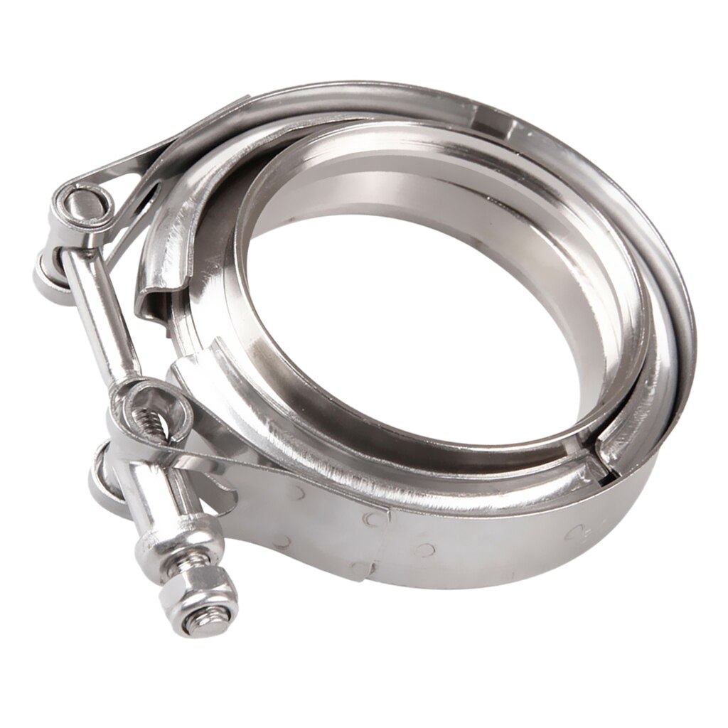 Stainless Steel V Band Downpipe Flange Clamp Turbo Exhaust Downpipe