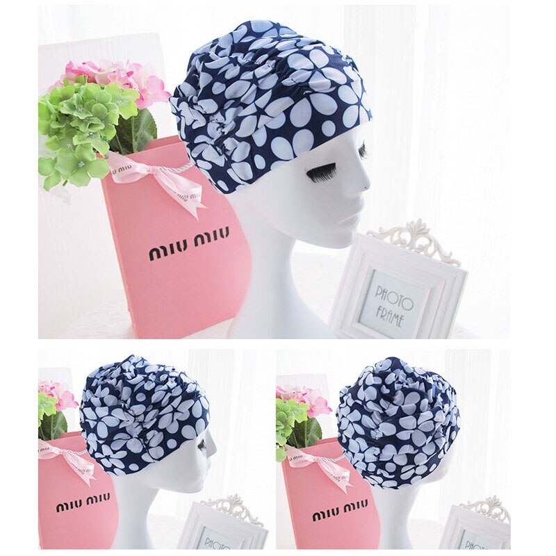Czepek pływacki kobiety Unisex dziewczyny długie włosy czepek kąpielowy czepek Stretch Drape bezpłatny rozmiar basen kąpielowy Sport elastyczny Nylon Turban