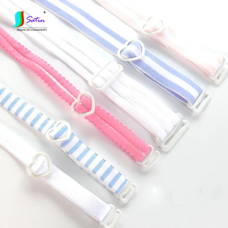 Kvinner stripe undertøy bh tilbehør godteri farge smalt strikk, bh dekorere materiale fargerik skulderstropp  s0825l
