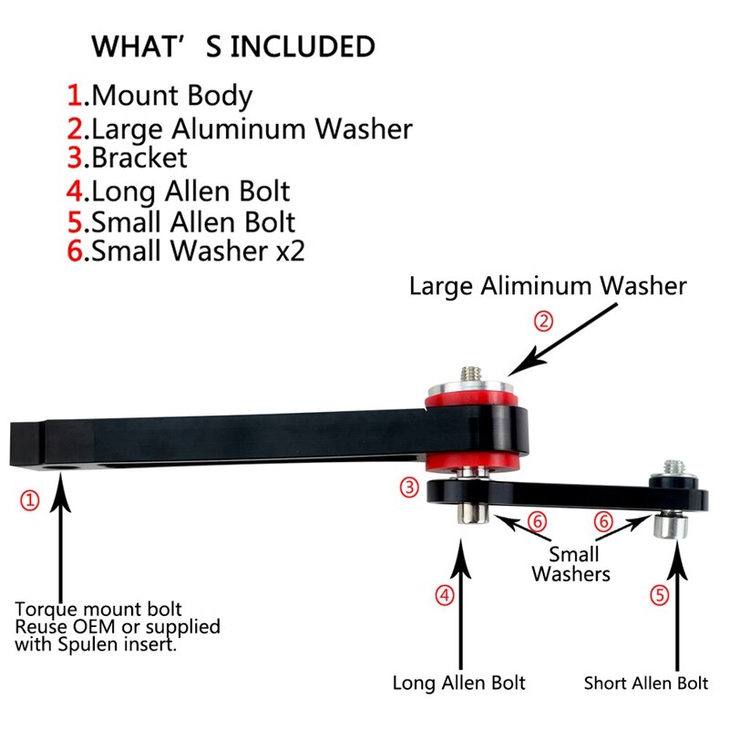 Performance Pendulum (Dog Bone) Engine Mount Kit for Multiple 2.0
