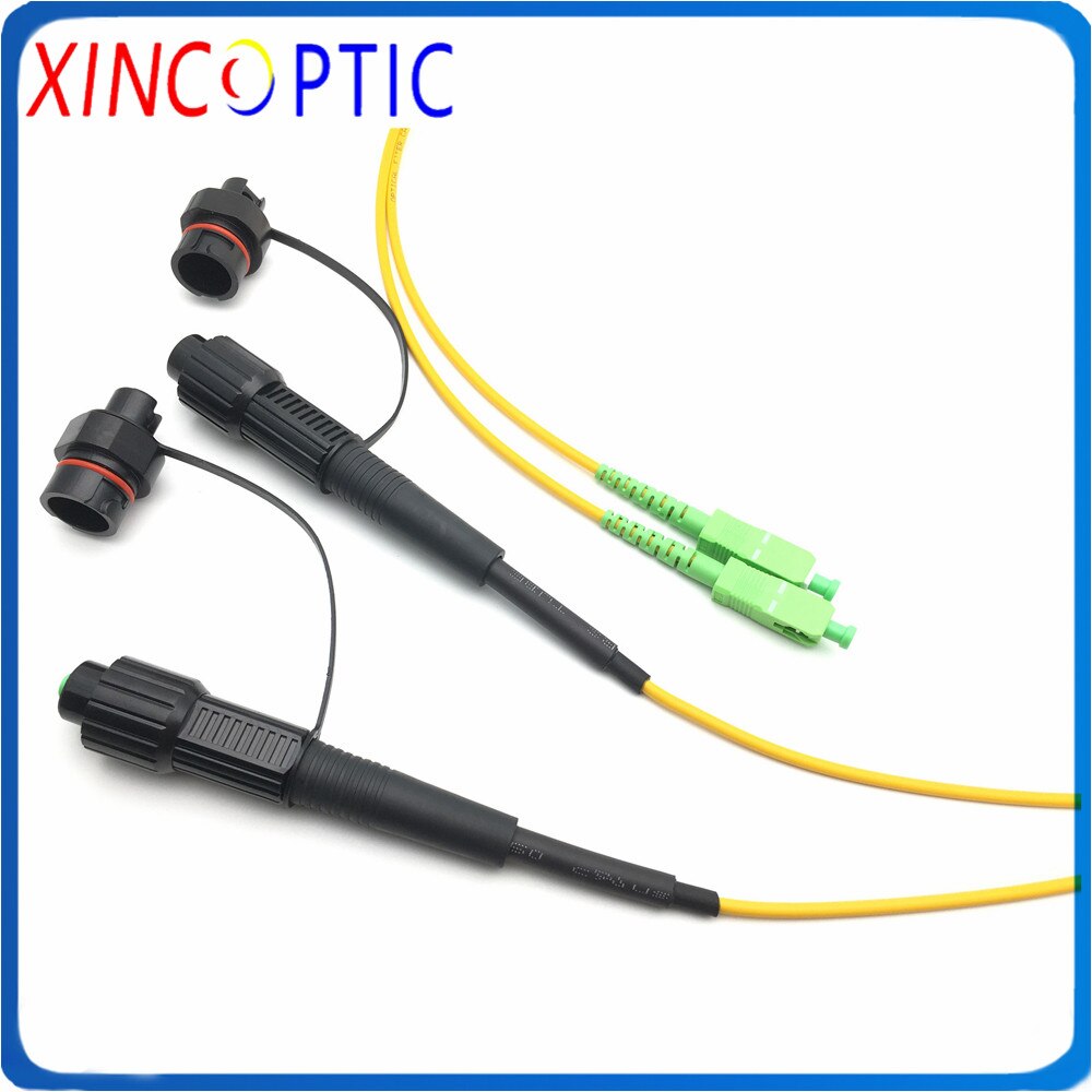 IP67 Waterproof HUAWEI Mini SC/APC to MINI SC APC OptiTap Connector 1/2/3/5/7M 3.0mm Yellow Cable Fiber Optic H Connector Cord