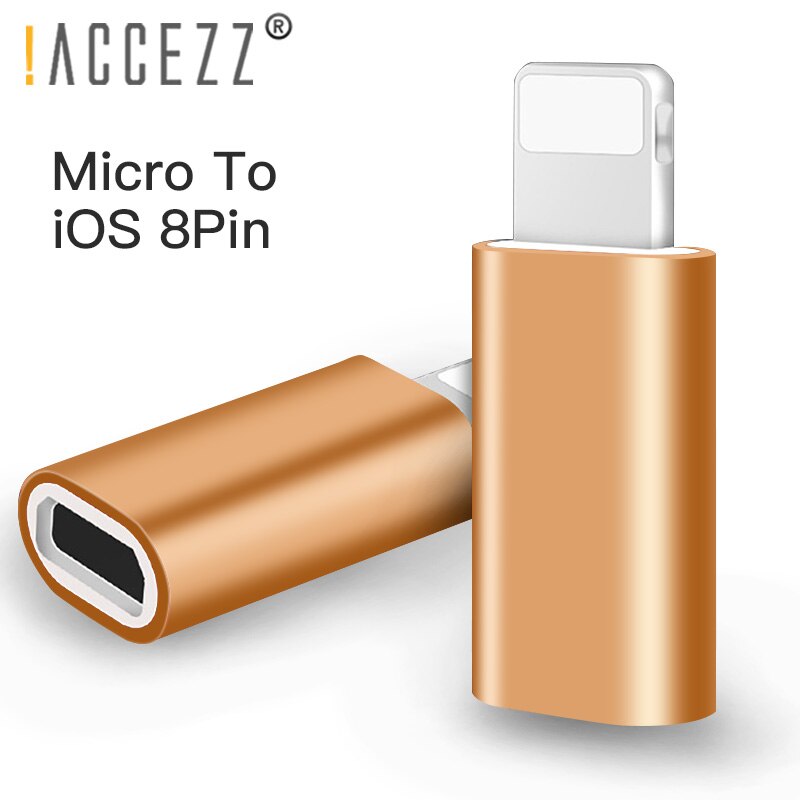 ! ACCEZZ Micro USB Naar Verlichting Voor Apple Adapters Voor iPhone X XS XR 6 7 5 Plus Draagbare OTG Charger sync Mini Converter Voor ipad