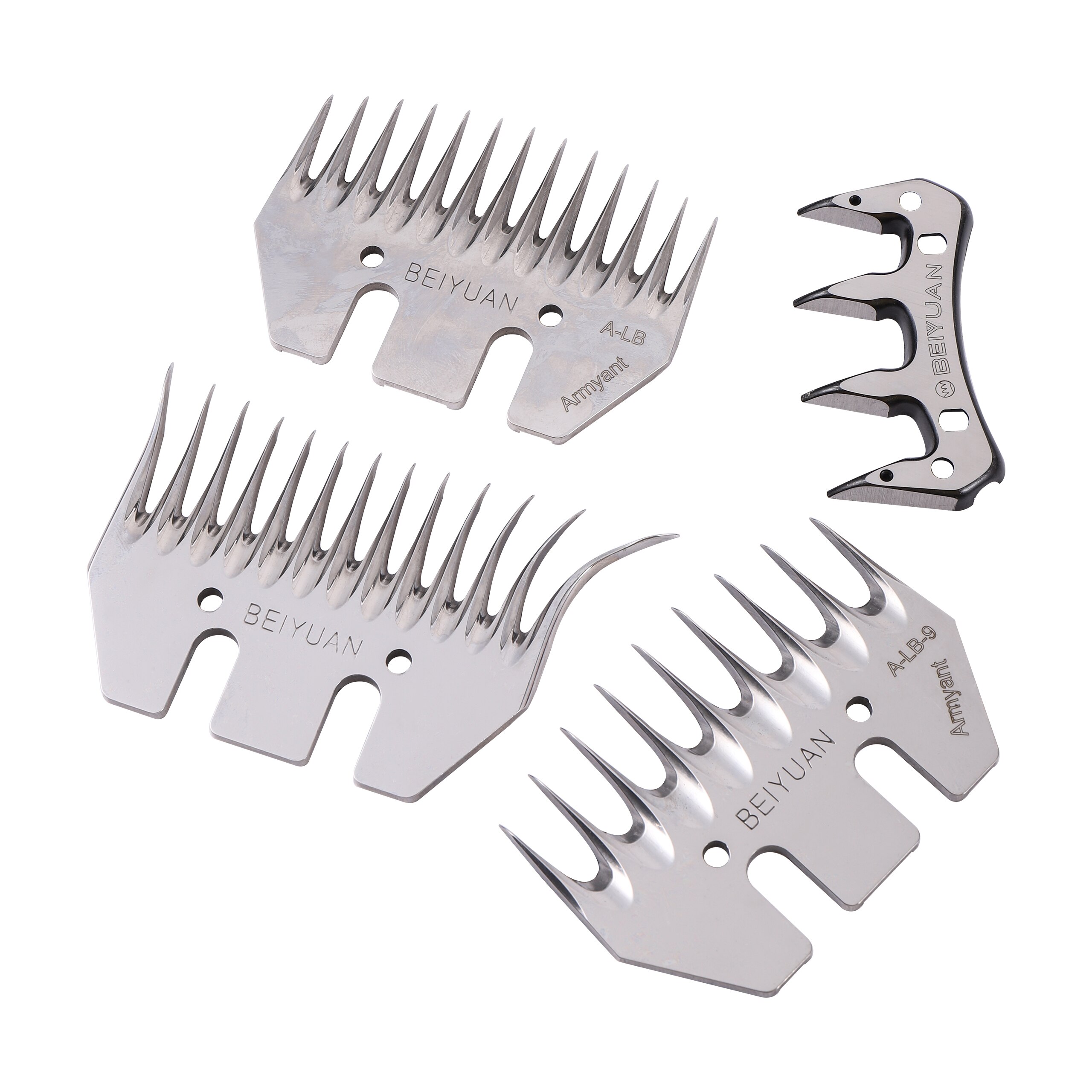 Tijeras de esquilar ovejas y cabras, herramienta alternativa recta para esquilar ovejas, hoja curva de 4/9/13 dientes, 2 piezas