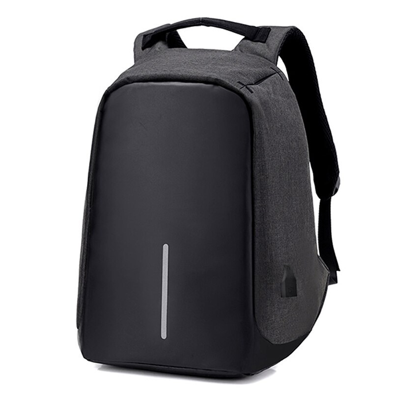 Men&#39;s 15-inch Laptop Backpack Men USB Charging Travel Backpack School Bag For Men Back Pack Multifunction Anti-Theft Backpack: black