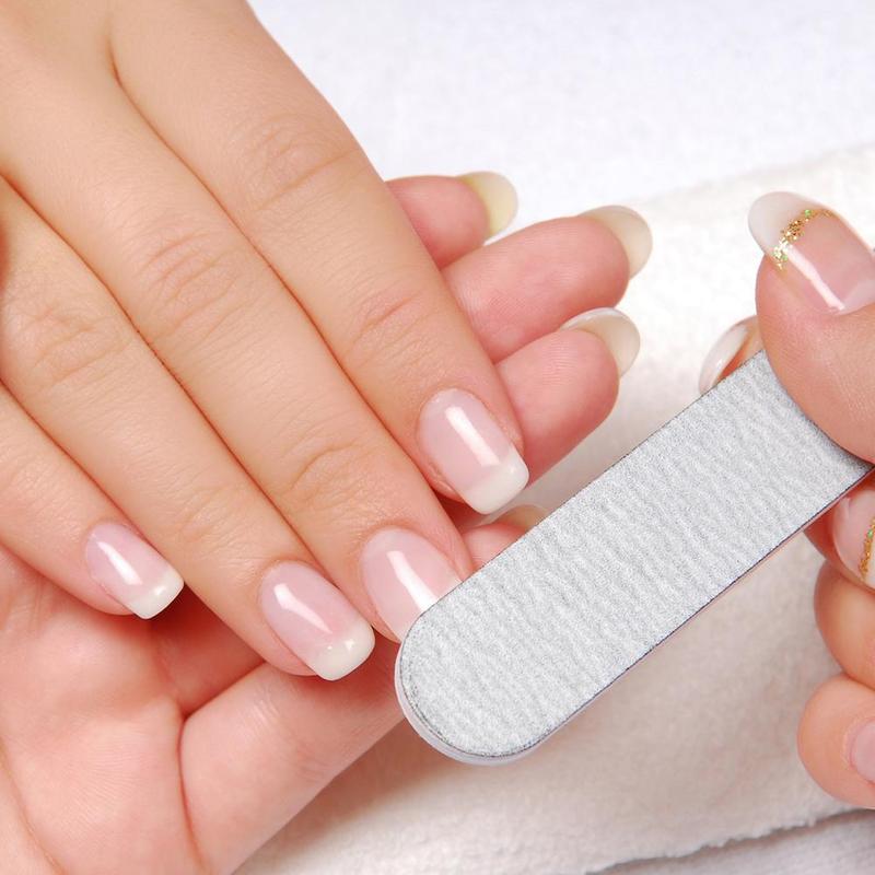 1pcs Nail File Half Moon Sandpaper Nail Sanding Buffer Block Grinding Polishing Manicure Care Tools Nail Polish Supplies