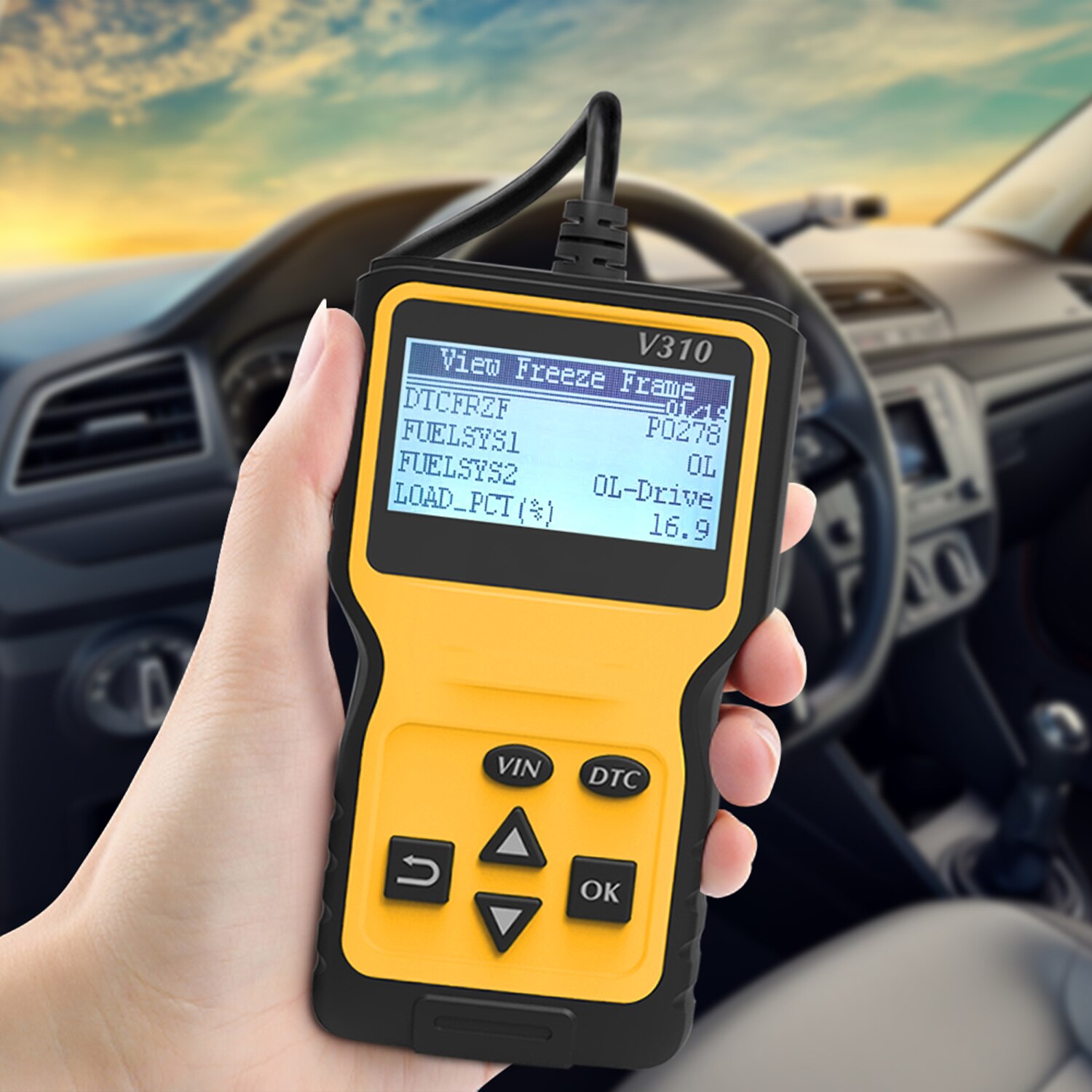 Ob -d2 skanner obd-ii kodläsare bil bil bil kontroll motor ljus felanalysator bil kan fordon diagnostisk skanningsverktyg