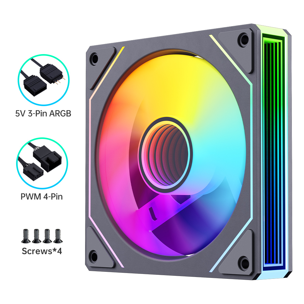 Prism 7 Pro Fan 120 mm Single Pack ARGB Fan Infinity Mirror Daisy Chain ﻿