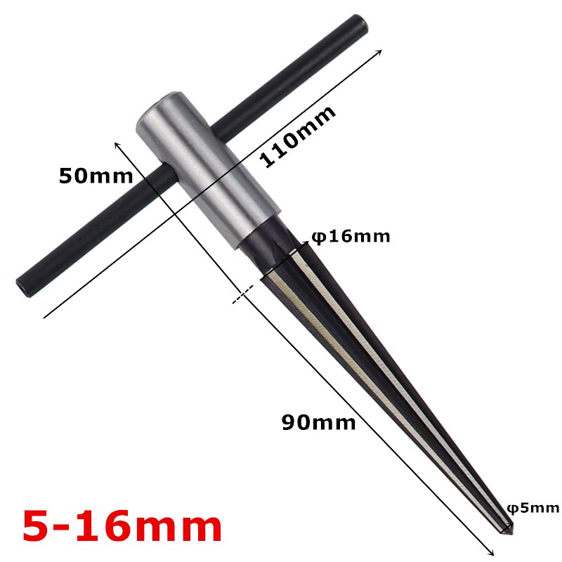Escariador cónico manual de 3-13mm y 5-16mm, herramienta de perforación para madera, Metal y plástico