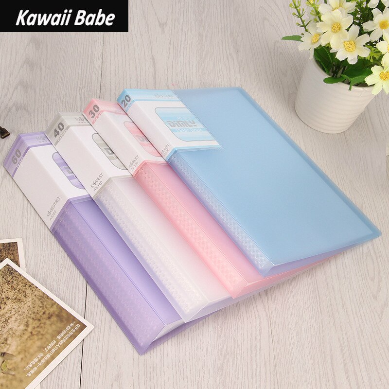 Desk Organizer File Folder A5 20/30/40/60 Page Document Folder for Files Sorting Supplies Office School Supplies Document Case