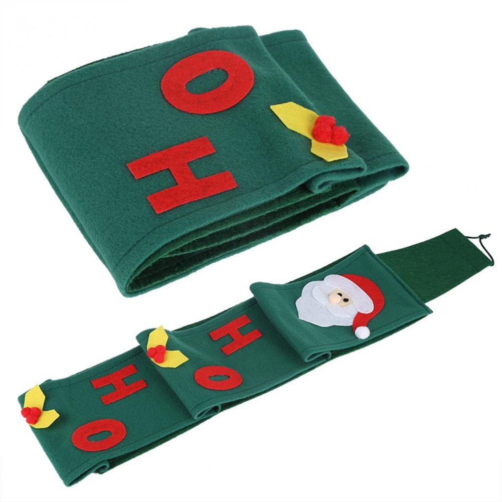 3 capas patrón de Papá Noel rollo de papel higiénico cubre decoración de Navidad baño toalla colgante servilleta bolsa de almacenamiento organizador titular