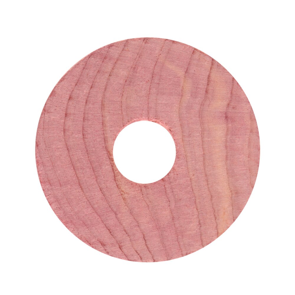 20pcs Cedar Wood Circular Ring Wooden Round Chips Mothproof Wardrobe Cedar Chip