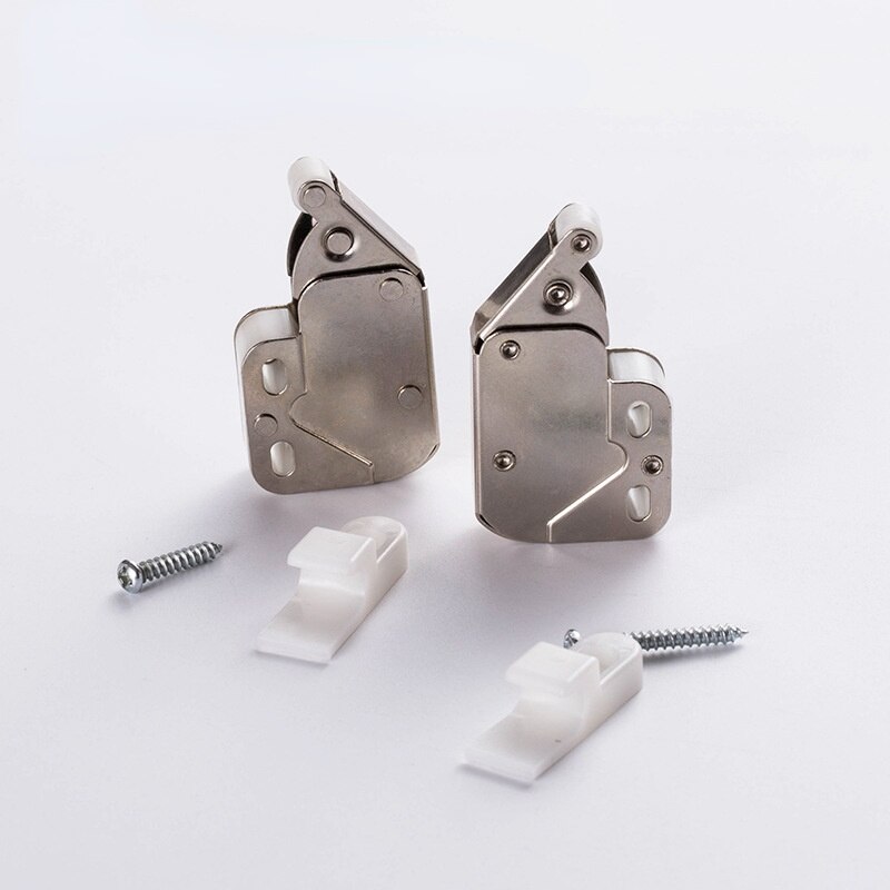 Elephant Trunk Lock Wardrobe Cabinet Door Mini Hook Lock Invisible Cabinet Door Rebound Self-locking Device Elephant Trunk Lock