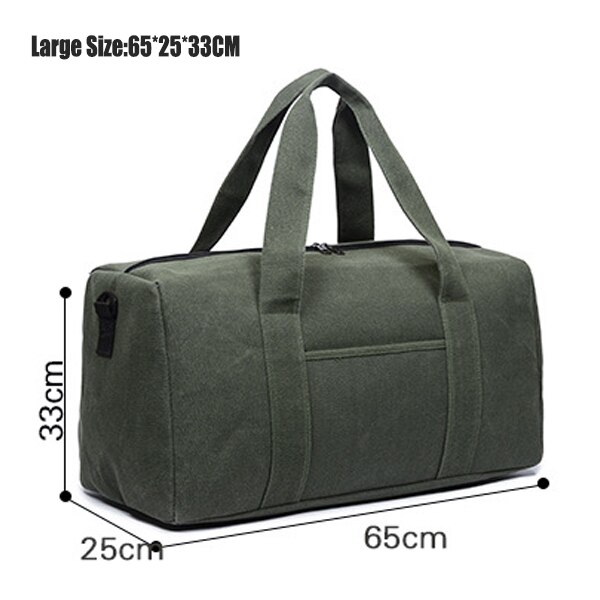 Outdoor Waterproof Top Canvas Sports Gym Bags Men Women Fitness Training Travel Handbag Multifunction Shoulder Duffel Bag: Large Green