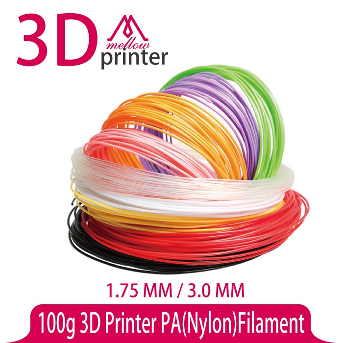 100g 3D Printer PA (Nylon) filament 1.75 MM/3.0 MM 100g ABS PLA PA PVA HEUPEN voor MakerBot Flash Forge