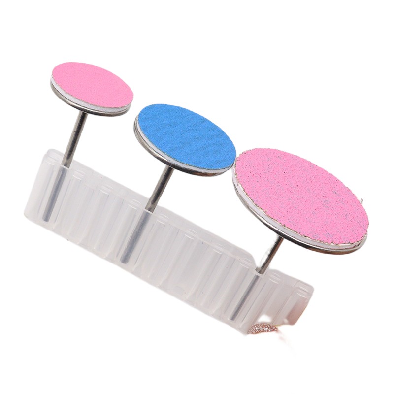 ~ papier abrasif blanc 50/pièces pédicure outils de soins des pieds 15mm 20mm 25mm 35mm foret à ongles disque disque Salon callosités remplaçable
