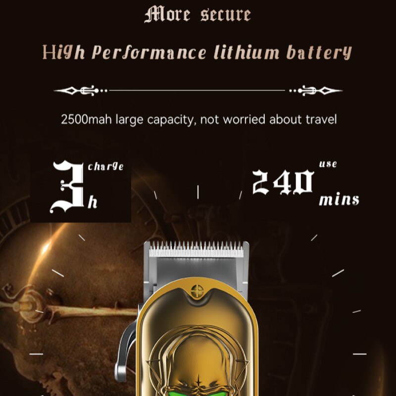 Originele Kemei Alle Metal Kappers Tondeuse Voor Mannen Salon Professionele Elektrische Tondeuse Baard Kapsel Machine