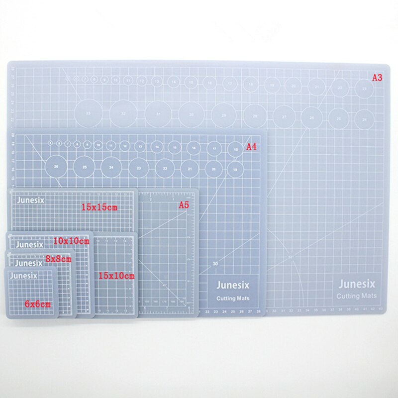 Translucent PVC Cutting Mat Rubber Stamp Carving Patchwork Pad Artist Manual Tool Double-Sided Self-Healing Sculpture Board