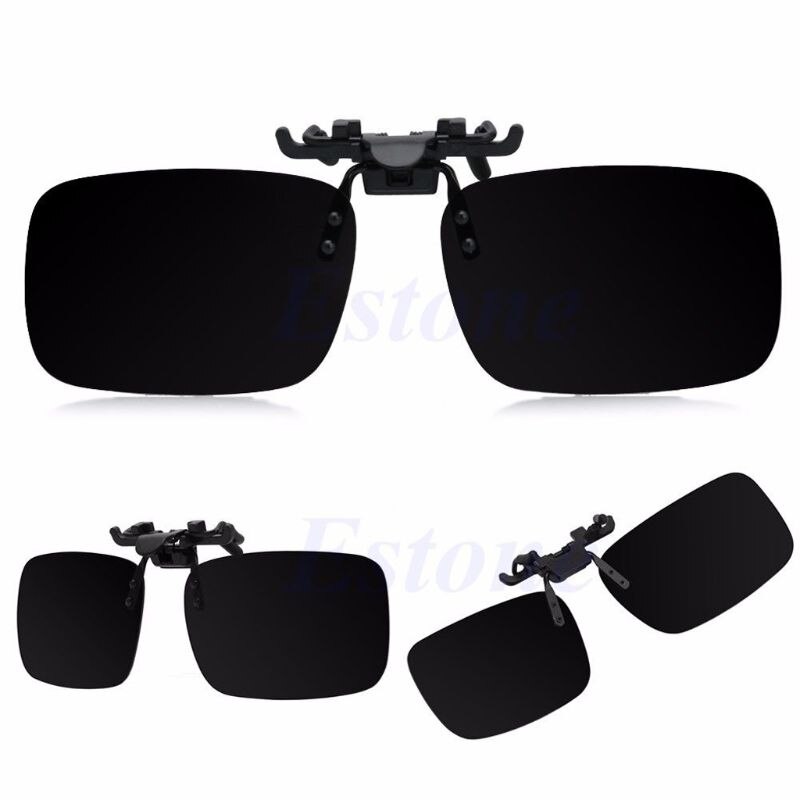 Dag Nachtzicht Gepolariseerde Rijden Clip-On Flip-Up Lens Zonnebril Bril: BK M