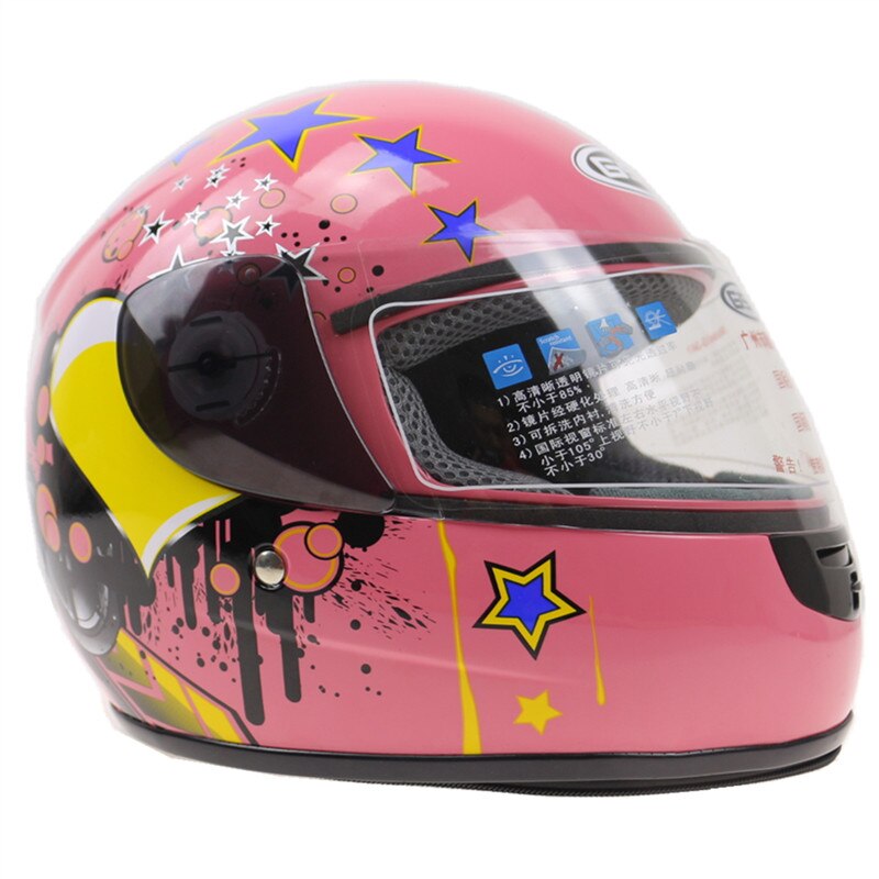 Children Motorcycle Helmet Safety Kids Full face motorbike helmet E-bike helmet with Neck cover Winter helmet For boy and girls