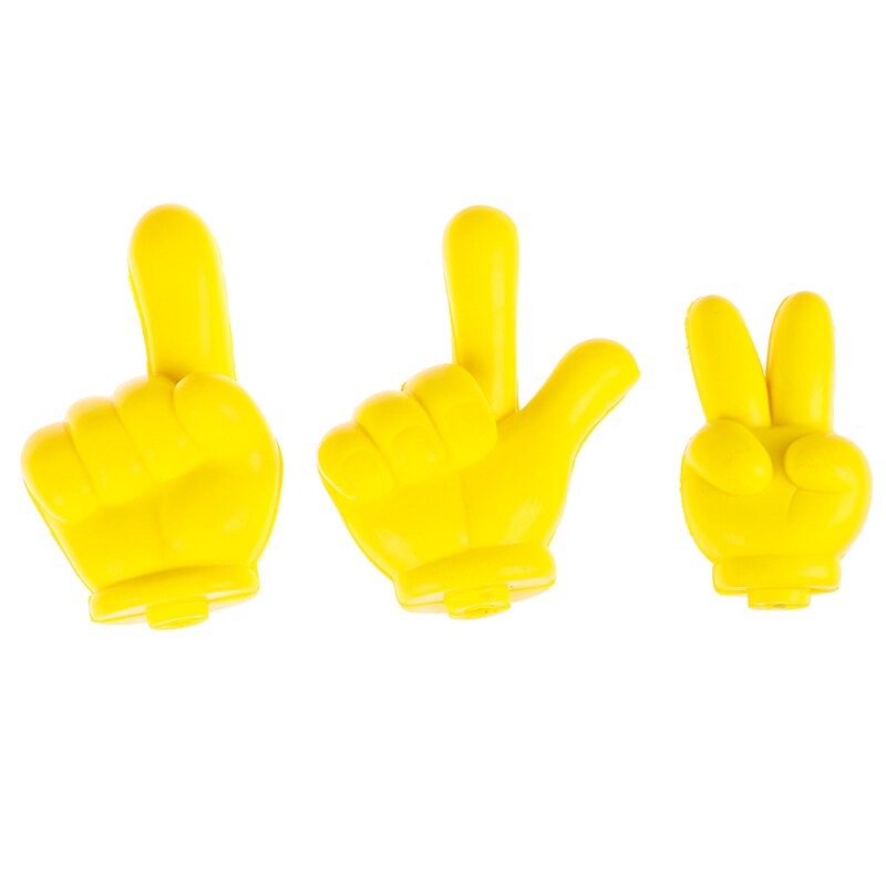 10cm Cute Yellow Finger Car Antenna Topper Eva Decorative Car Topper Balls