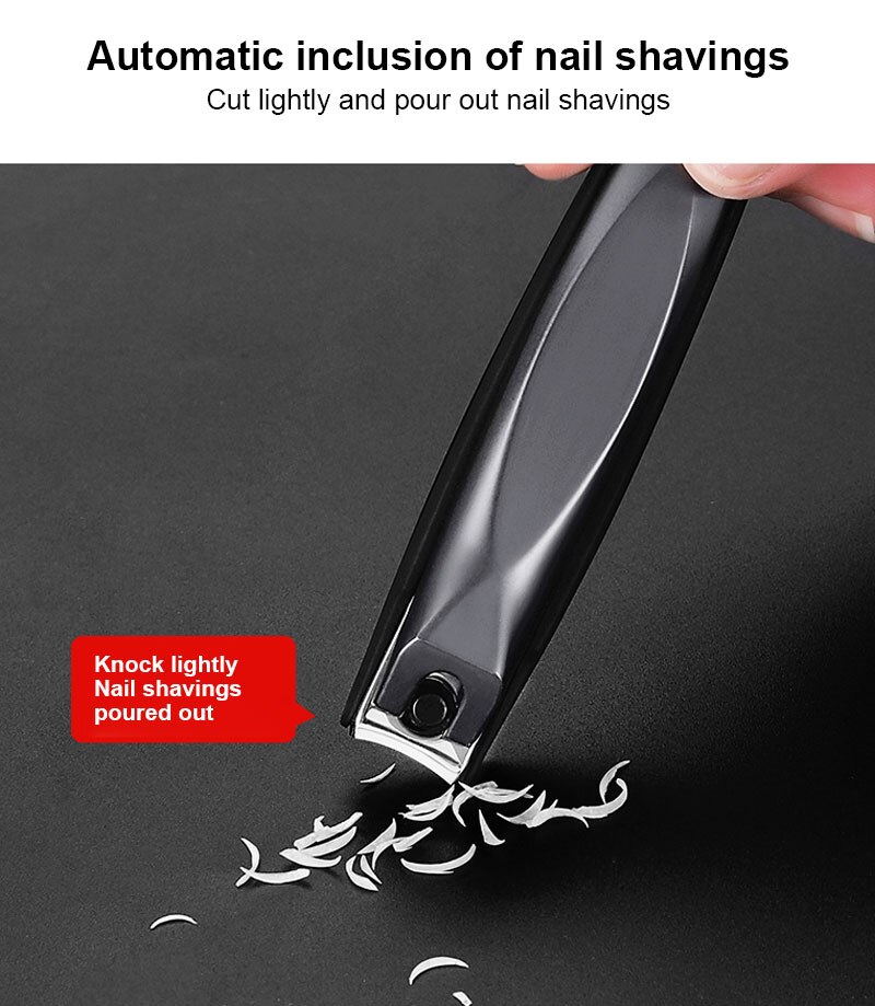 1pcs Splash-proof Nail Clippers Stainless Steel Trimmer Scissors Cutters Manicure Tool Nail Clippers