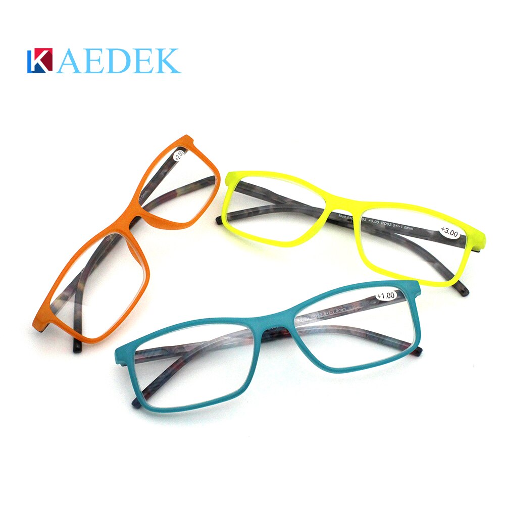 Kaedek heren dames leesbrillen verziendheidsbrillen voor hyperopie met veerscharnier brillen punten +1+1.5+2.0