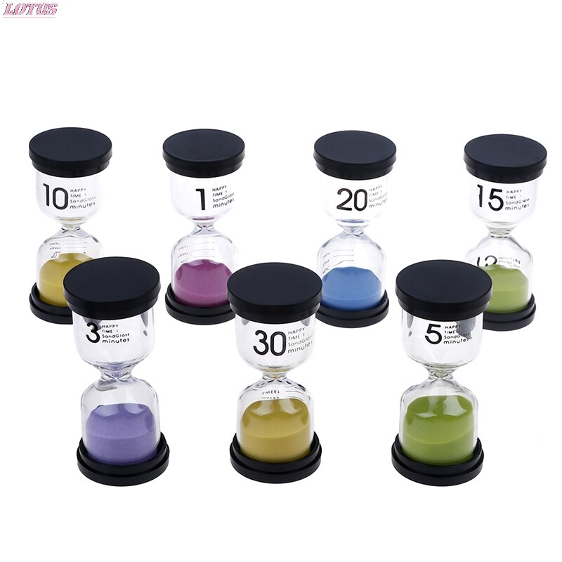 1pc Home Ornament Desktop Sand Clock Timers 10 Minute/15 Minutes/30 Minutes Hourglass Timer For Children Brush Teeth