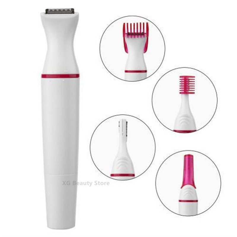 Multifunctionele 5 In 1 Elektrische Epilator Voor Vrouwen Haar Remover Scheerapparaat Scheermes Voor Wenkbrauw Onderarm Bikini Been Depilador Feminino