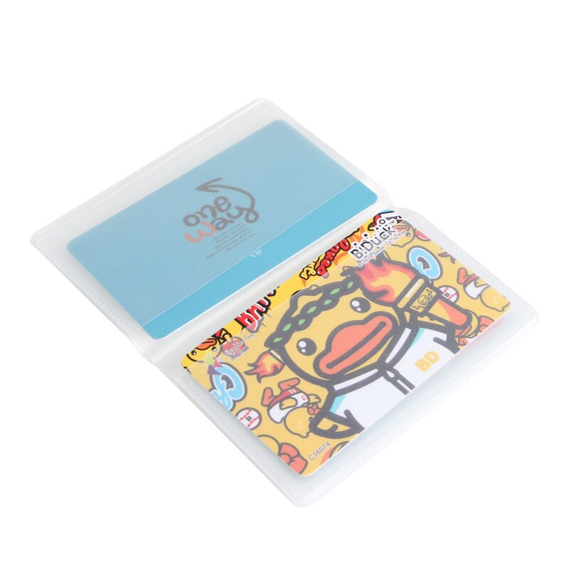 5X6 Pagina 24Card Plastic Portemonnee Insert Voor Bifold Zakelijke Creditcard Houdt G92E