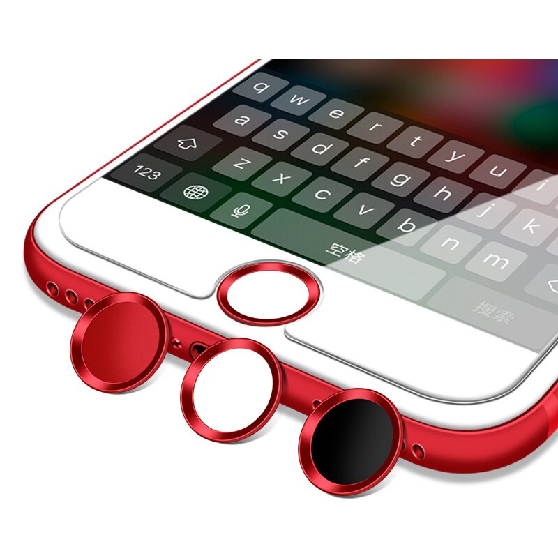 2 pièces Ultra mince Support d'empreintes digitales tactile ID bouton accueil autocollant pour iPhone 7 7plus 6 6S 6plus 5 5S 5C SE autocollants sur le téléphone
