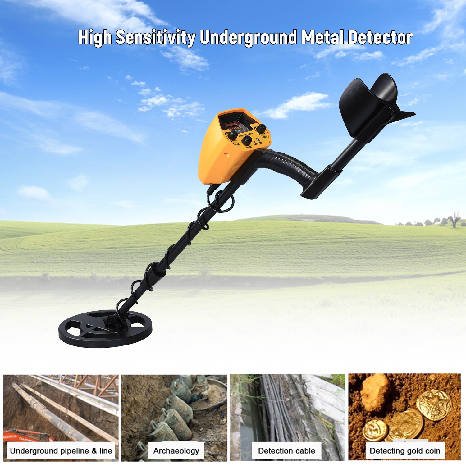 Underground Metal Detector Metal Finder High Precision Treasure Hunter Gold Digger