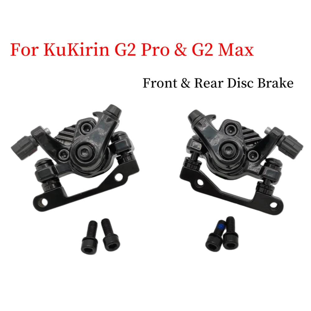 Disc Brake for KUGOO KIRIN KuKirin G2 Pro G2 Max Electric Scooter Front & Rear Brake Base brake Caliper Replace Parts: Light Grey