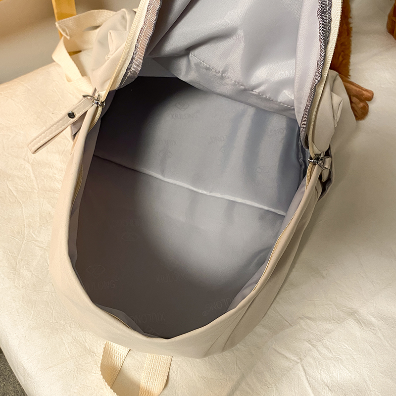 Mochila Simple de Color sólido para mujer, mochilas escolares de nailon impermeables para adolescentes y niñas, mochila de viaje para mujer, bolso de hombro 2022