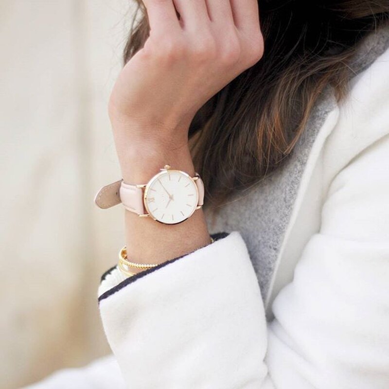 Zegarek Damski Simple Women Watches Woman Ladies Casual Leather Quartz Watch Woman Clock Relogio Feminino Montre Femme