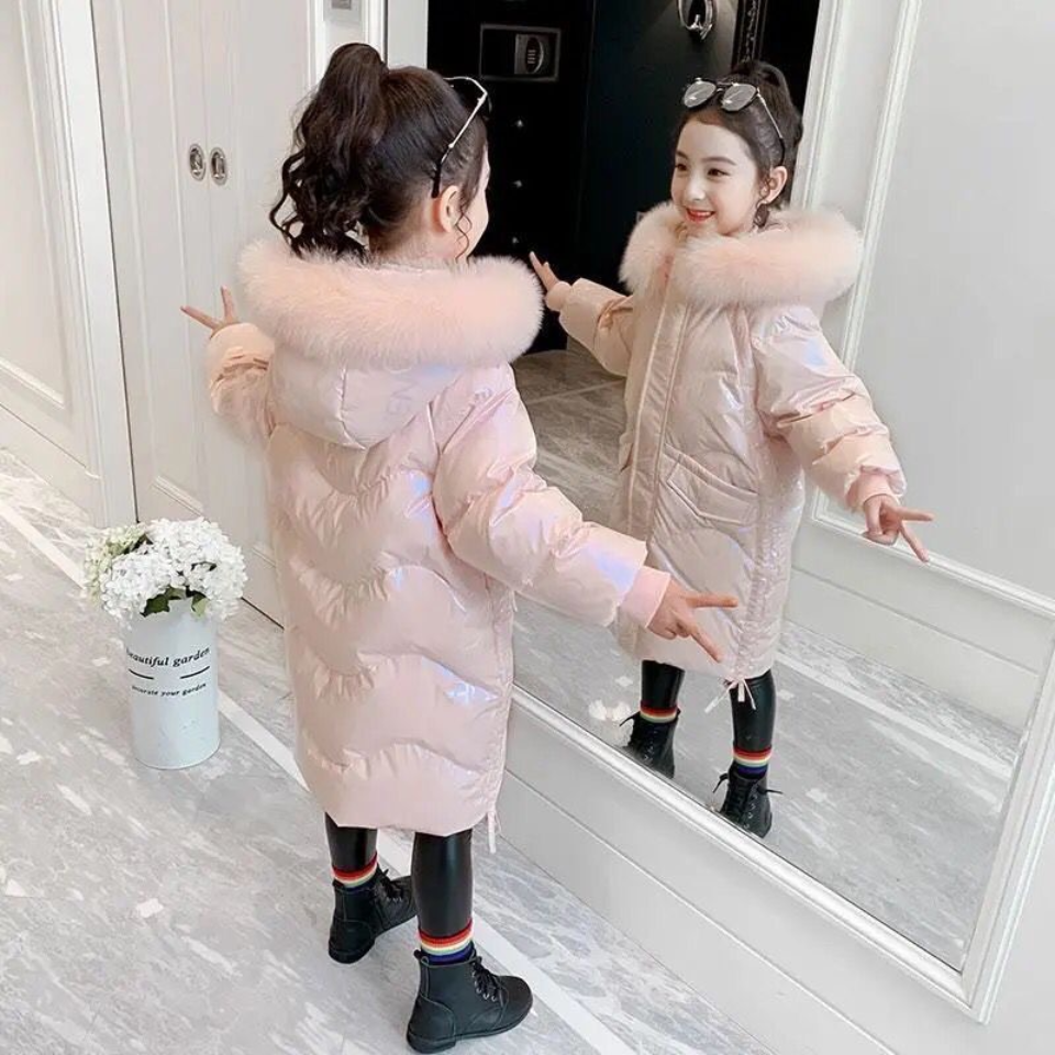 2 farben freundlicher Mädchen Parkas Herbst Winter Mäntel Für 4-12 freundlicher Baby warm Mit Kapuze Oberbekleidung Mantel Mädchen Kleidung freundlicher Unten Parkas