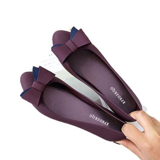 Blauw Leuke Boog Hoge Hakken Pumps Vrouwelijke Dames Mid Schoenen Kawaii Medium Spitse Neus Zoete Vrouwen Grijs Wedge Paars europese: Paars / 36