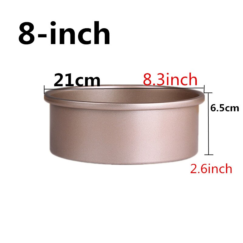 6-Inch En 8-Inch & 10-Inch Ronde Cheesecake Pan Chiffon Cake Pan Met Verwijderbare Bodem non-stick Bakvormen Cakevorm Cakevorm: 8-inch